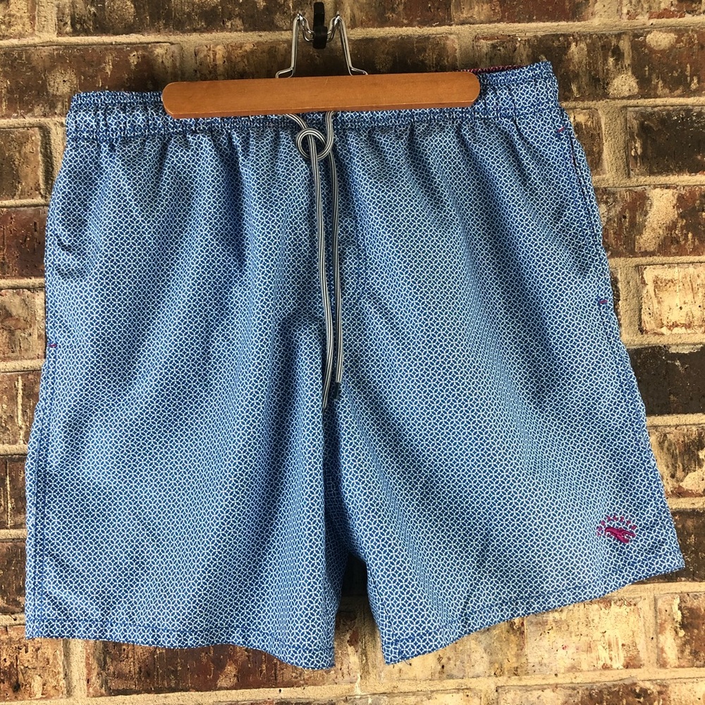 Ted Baker London Atlantic Geo Print Swim Trunks 5